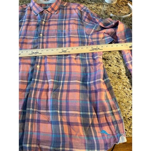 Tommy Bahama 100% Linen Striped Multicolor Button Down shirt XXL - Picture 8 of 10